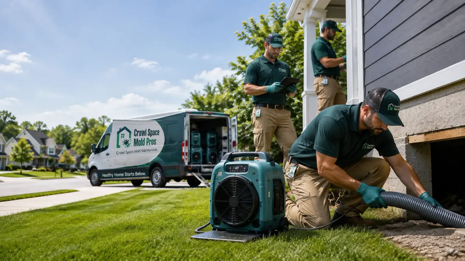 Crawl Space Mold Removal in Hill City, ID
